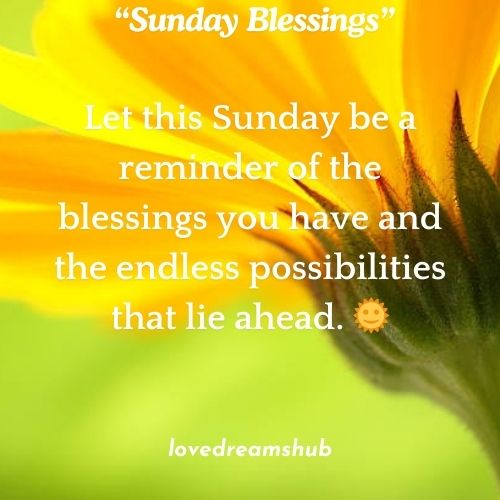 Sunday Blessing Mornings