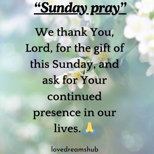 Sunday Blessing Mornings