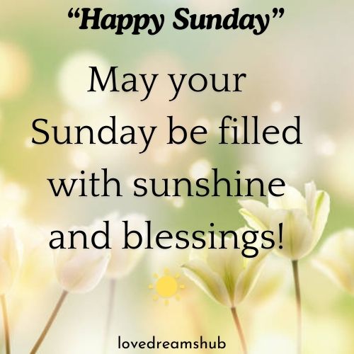 Sunday Blessing Mornings